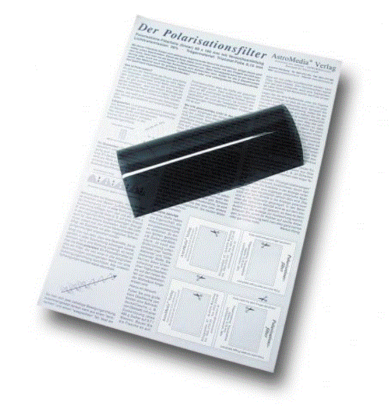 Folie lineair polarisatiefilter vel A5