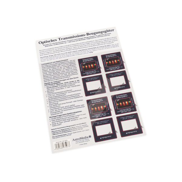 Diaramen diffractierooster 500 pmm (ofwel tralie)