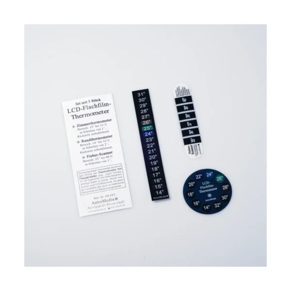 Set LCD-strip thermometers